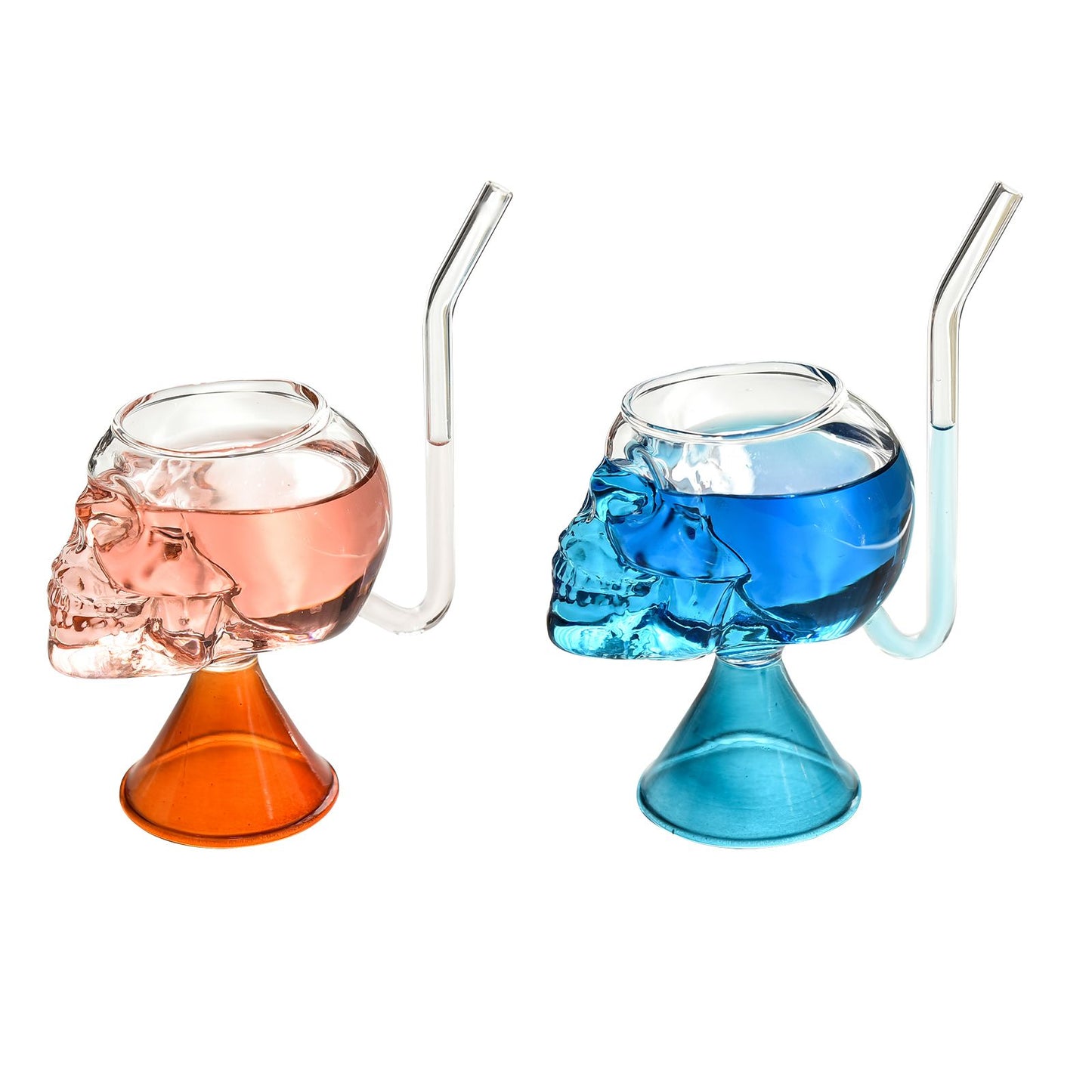 Skull Vampire Glass High Borosilicate Skull Glass Halloween Kitchen Decoration Cup for Fragrant Tea Red Wine V1294-YM0521-230209MQ01-2