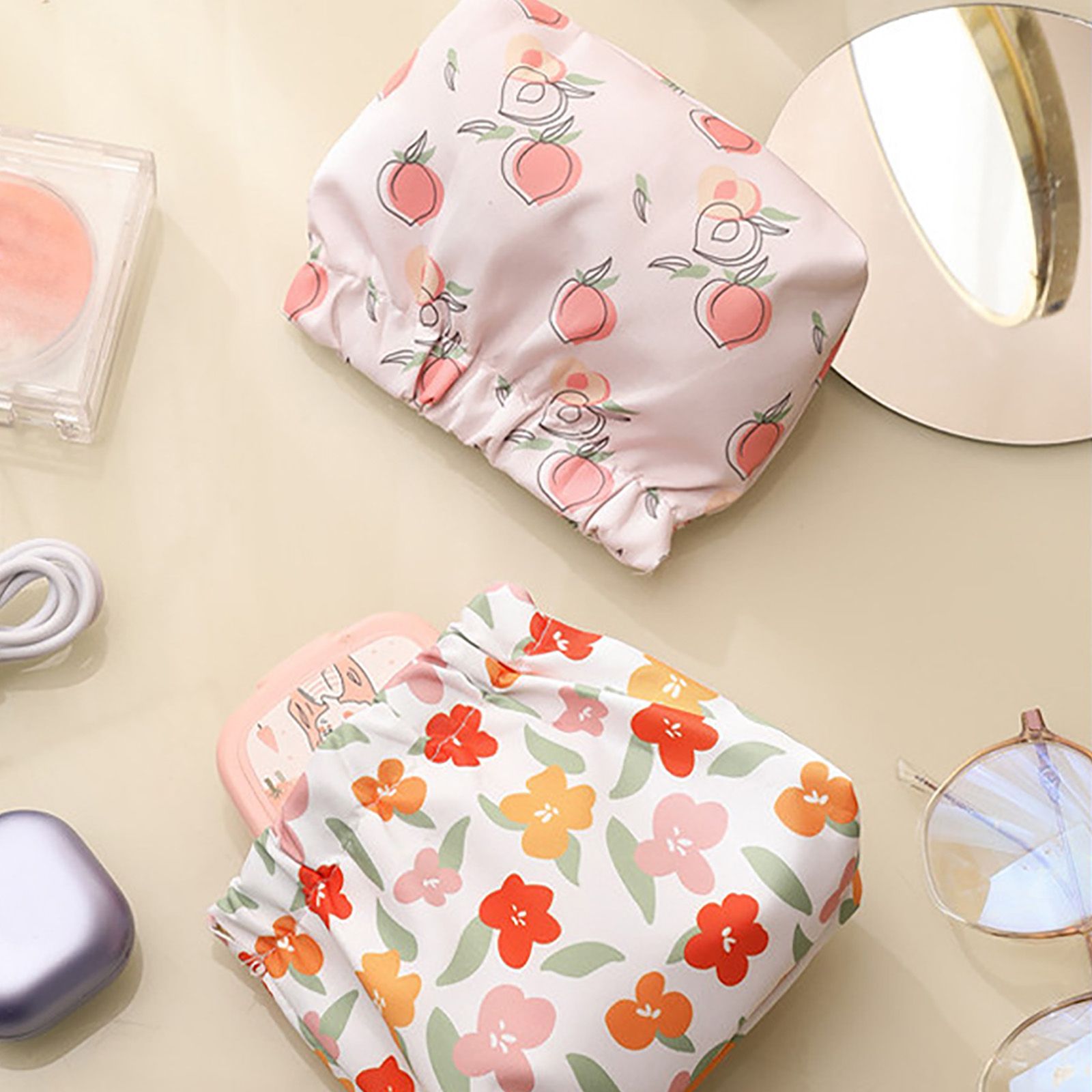 Waterproof Shrapnel Print Storage Bag Mini Makeup Bag Cosmetic Bag V1294-YM0521-230223WD02-1