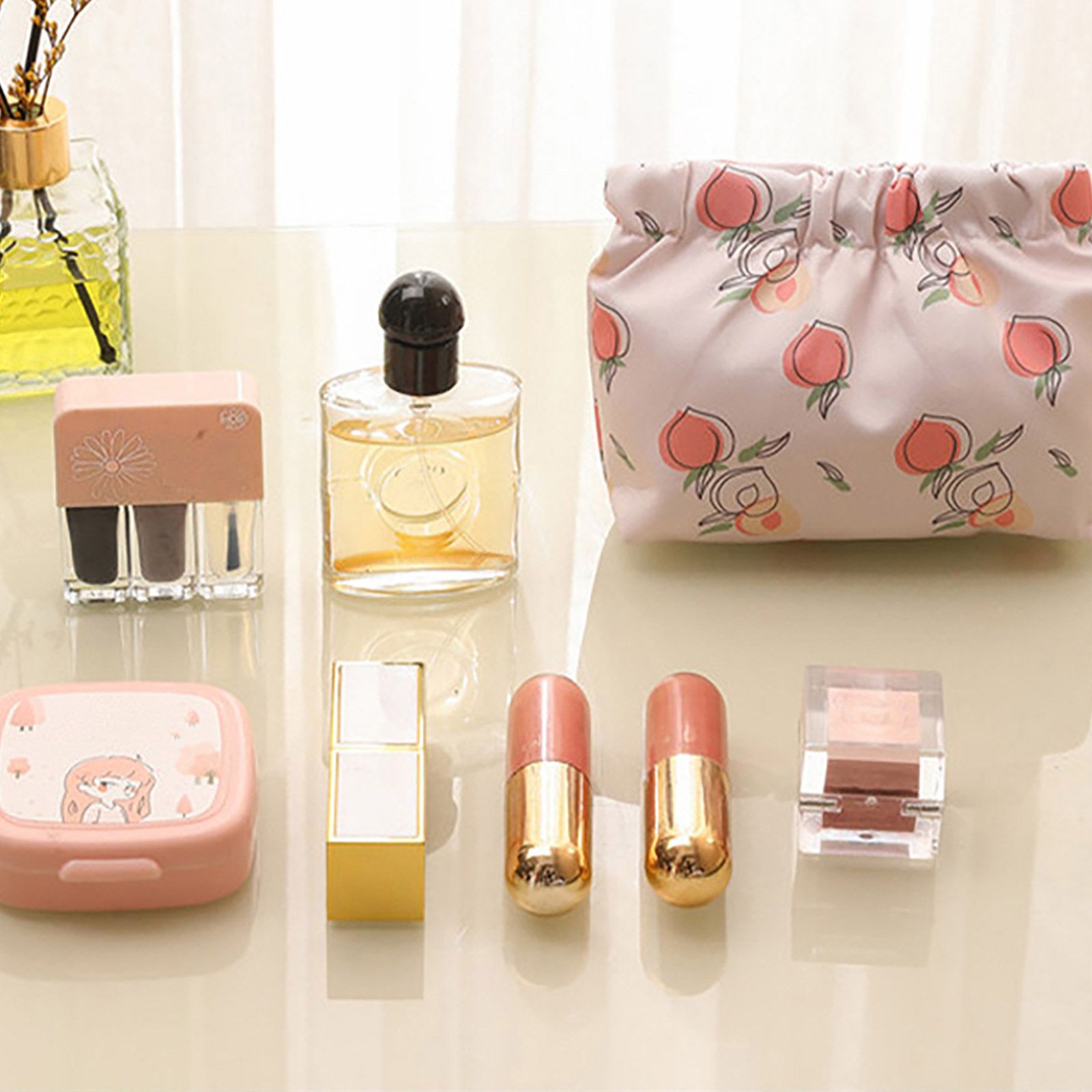 Waterproof Shrapnel Print Storage Bag Mini Makeup Bag Cosmetic Bag V1294-YM0521-230223WD02-1