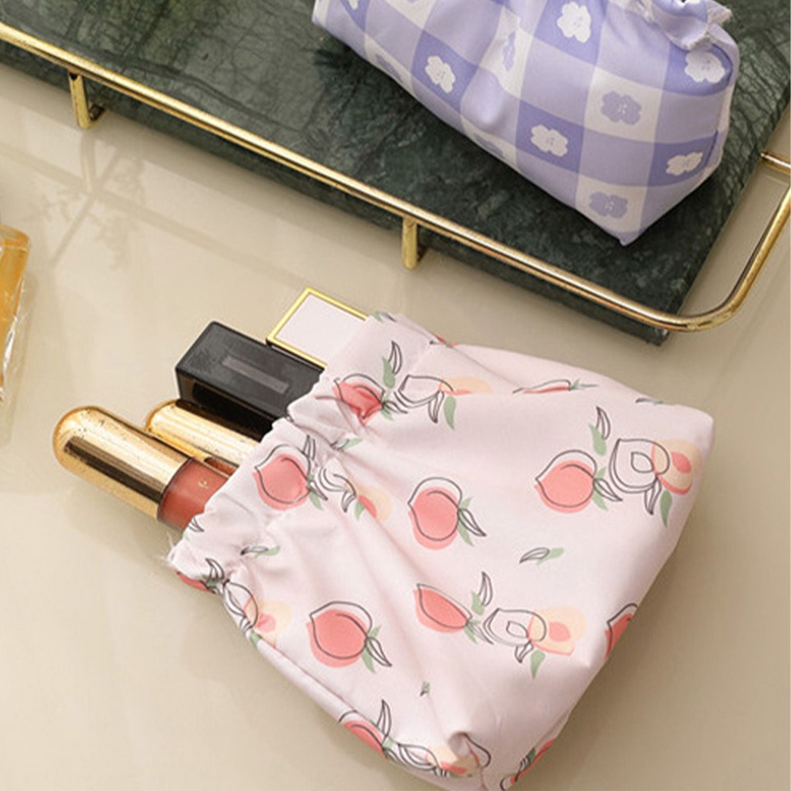 Waterproof Shrapnel Print Storage Bag Mini Makeup Bag Cosmetic Bag V1294-YM0521-230223WD02-1