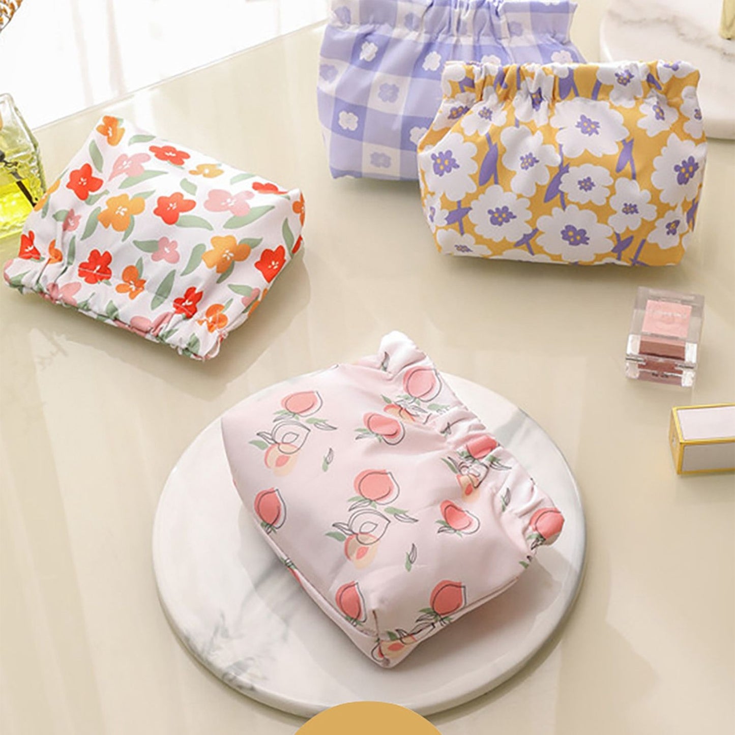 Waterproof Shrapnel Print Storage Bag Mini Makeup Bag Cosmetic Bag V1294-YM0521-230223WD02-4