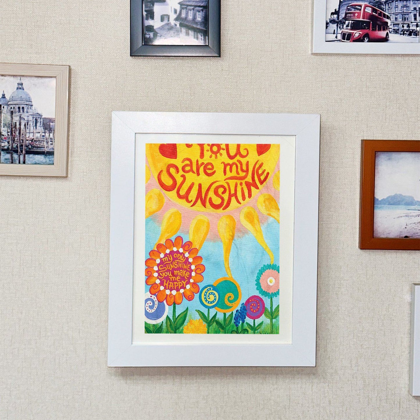 Children's Art Wooden Frame Photo Frame Decorative Photo Frame Kids Art Frames V1294-YM0521-230306SM01-3