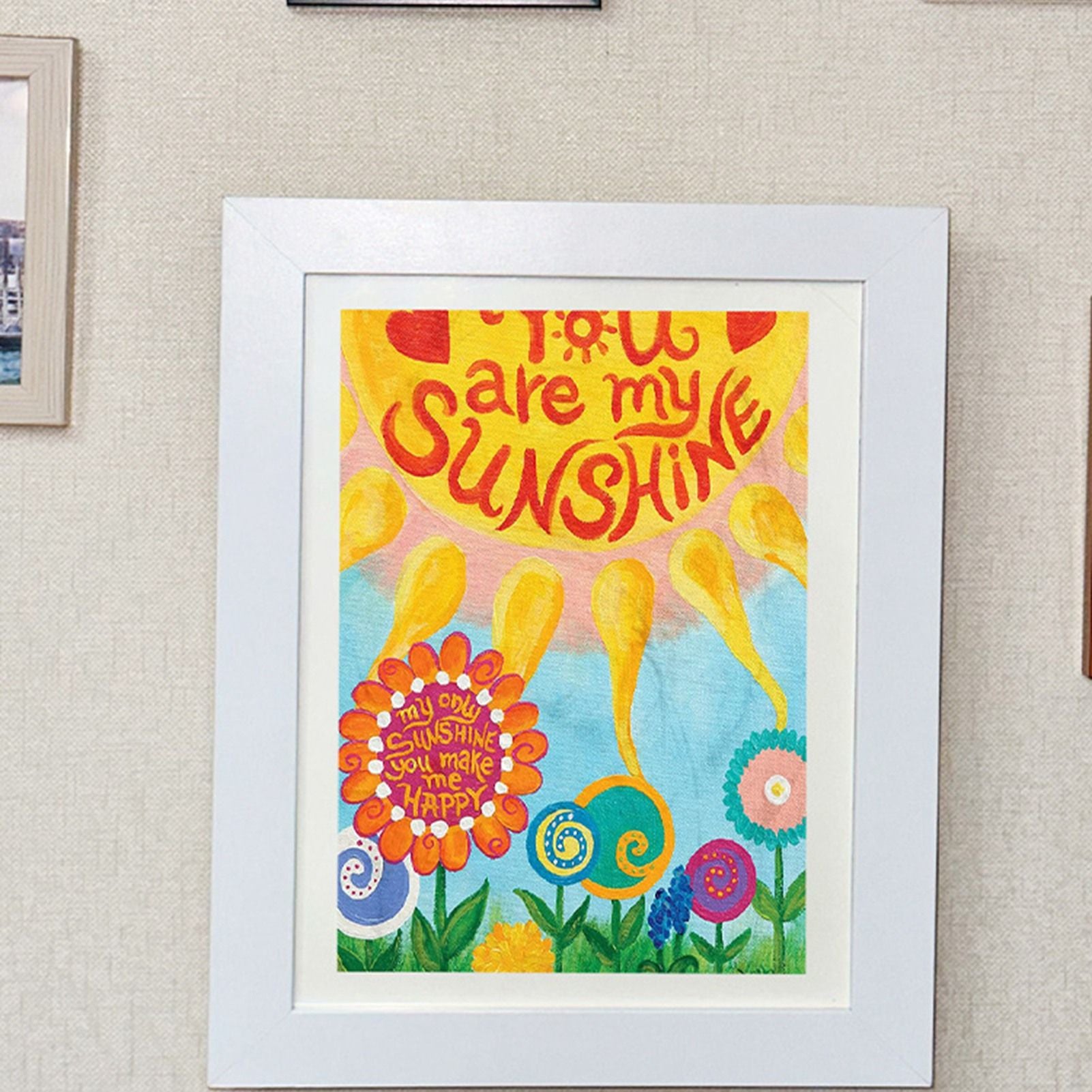 Children's Art Wooden Frame Photo Frame Decorative Photo Frame Kids Art Frames V1294-YM0521-230306SM01-3