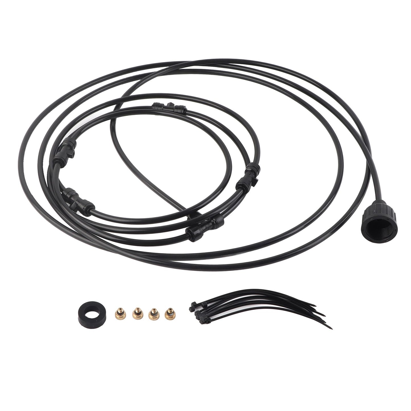 Black Spray Ring Outdoor Cooling Low Pressure Spray Set Spray Ring Fan with Cooling System V1294-YM0521-230404KM04-6