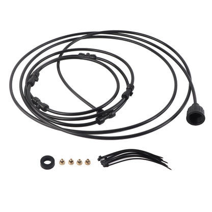 Black Spray Ring Outdoor Cooling Low Pressure Spray Set Spray Ring Fan with Cooling System V1294-YM0521-230404KM04-6