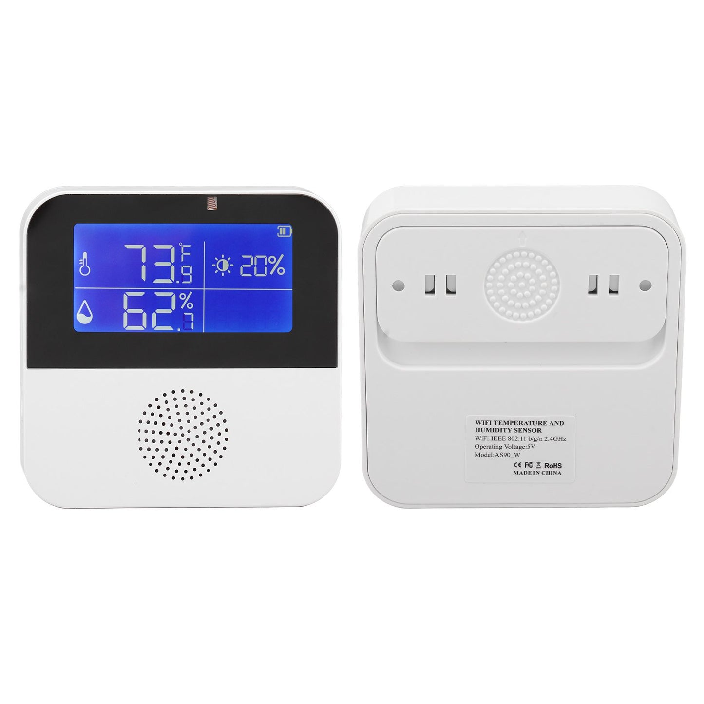 WiFi Humidity Temperature Sensor High Accuracy Smart Thermometer Hygrometer with 2.9 Inch LCD Screen V1294-YM0521-3111220298211