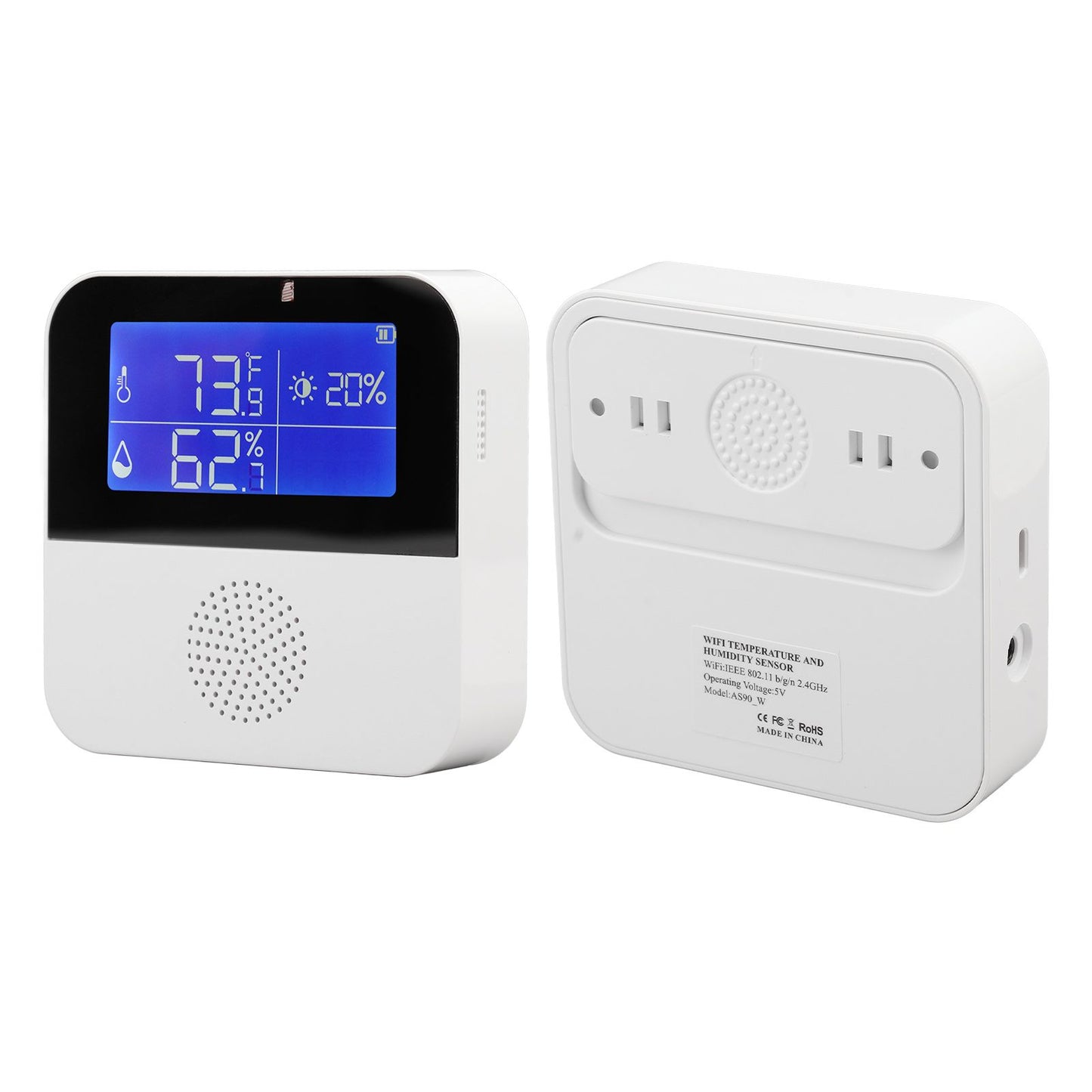 WiFi Humidity Temperature Sensor High Accuracy Smart Thermometer Hygrometer with 2.9 Inch LCD Screen V1294-YM0521-3111220298211
