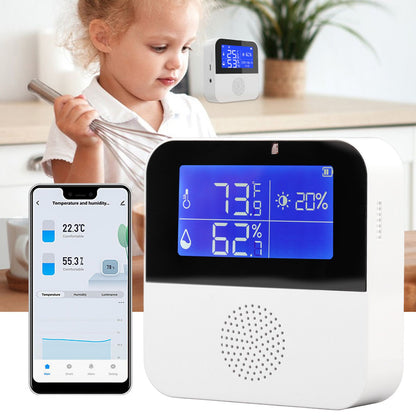 WiFi Humidity Temperature Sensor High Accuracy Smart Thermometer Hygrometer with 2.9 Inch LCD Screen V1294-YM0521-3111220298211