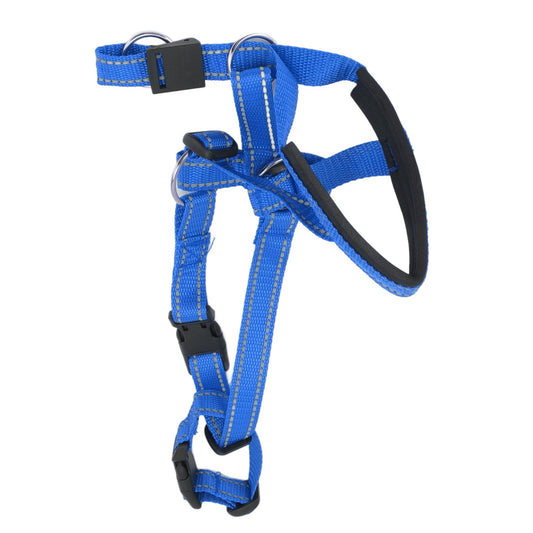 Dog Head Collar Breathable Dog Head Harness Dog Mouth Cover with Adjustable Strap for Outdoor Blue XL V1294-YM0521-3111220300114