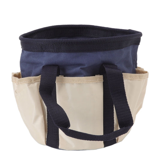 Round Garden Tools Bag 6 Pockets Oxford Cloth Gardening Tool Storage Tote for Men Women Gardener Dark Blue V1294-YM0521-3111220302612
