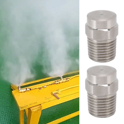 2PCS Misting Nozzle G1/4 Male Thread Flat Head Stainless Steel Atomization Sprayer for Garden Watering V1294-YM0521-3111220304711