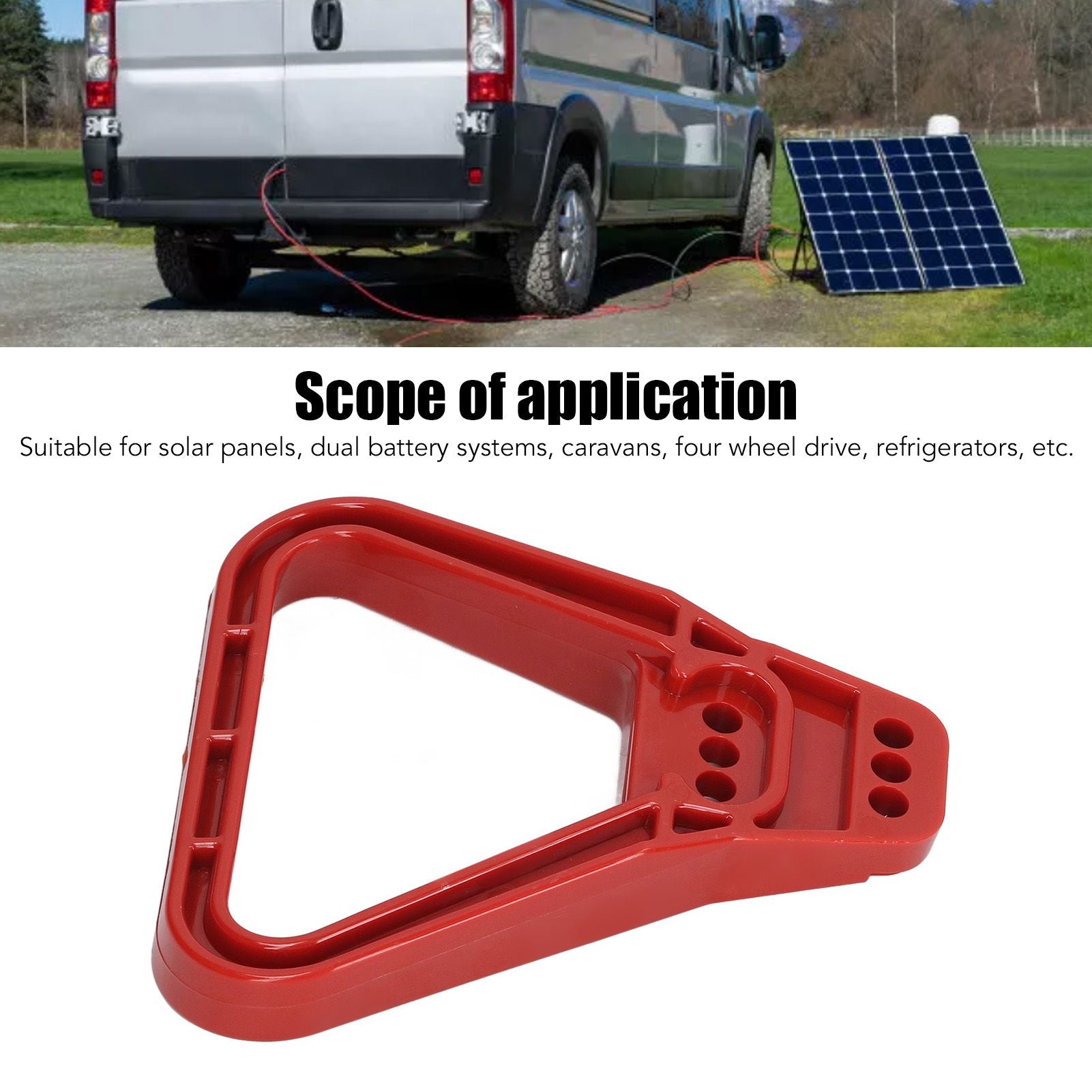 2PCS 350A Connector Handle Safe Battery Quick Connector Handle for Solar Panels Dual Battery System V1294-YM0521-3111220307011