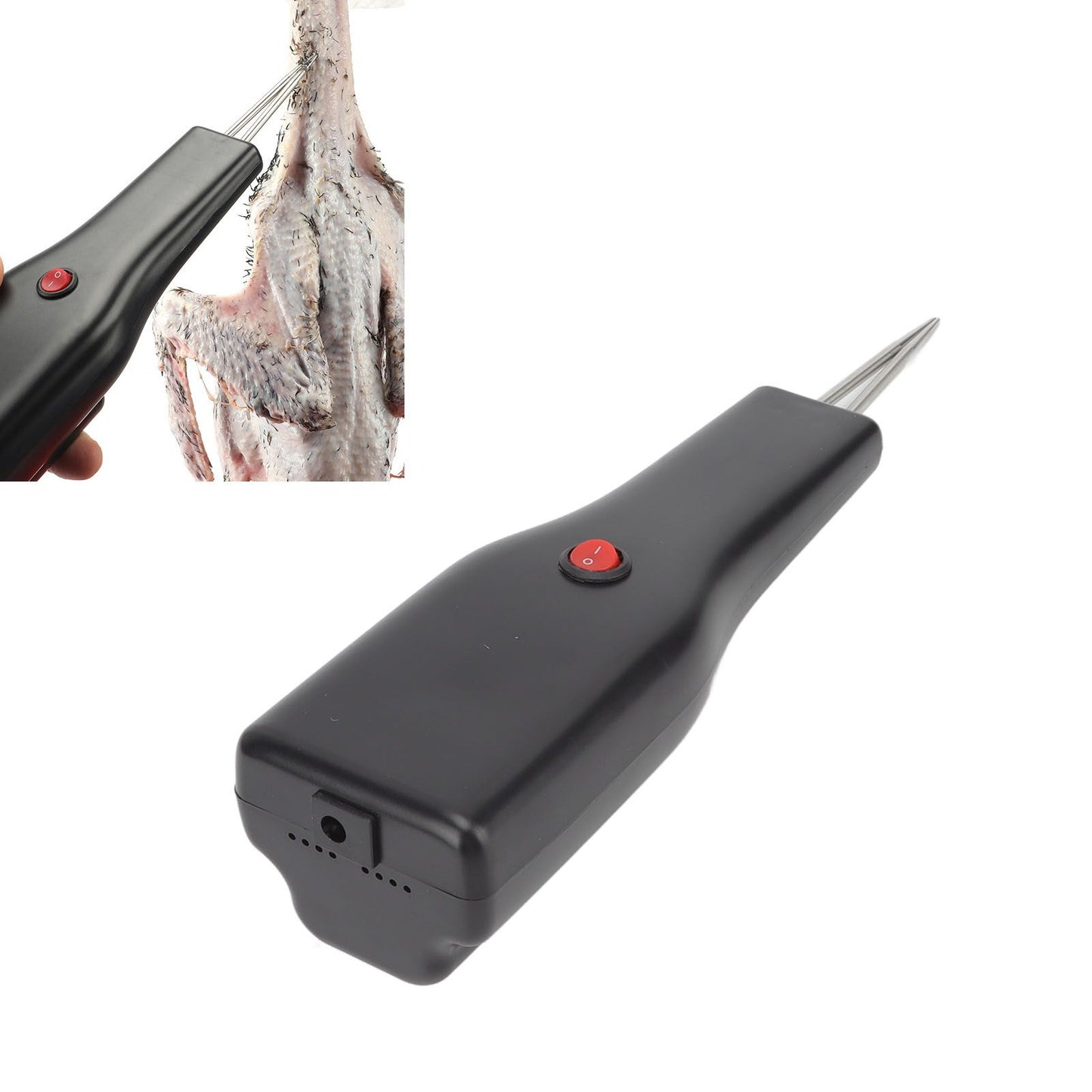 Electric Poultry Feather Plucker Handheld Chicken Plucker Full Automatic Duck Goose Feather Removing Machine V1294-YM0521-3111220319211