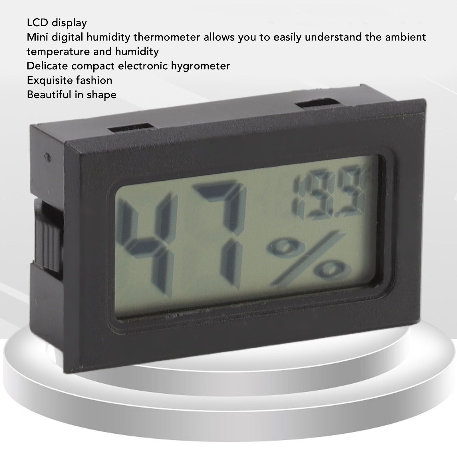 Electronic Thermometer Hygrometer Cigar Box Thermometer Cigar Cabinet Humidity Gauge V1294-YM0521-3111220319311