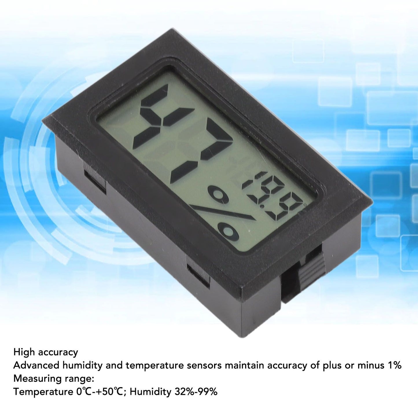 Electronic Thermometer Hygrometer Cigar Box Thermometer Cigar Cabinet Humidity Gauge V1294-YM0521-3111220319311