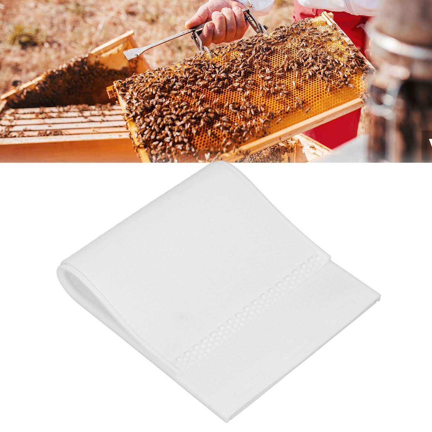 2 Pcs Silicone Beeswax Mold 5.4mm for Beeswax Foundation Sheets Press Embosser Machine V1294-YM0521-3111220324511