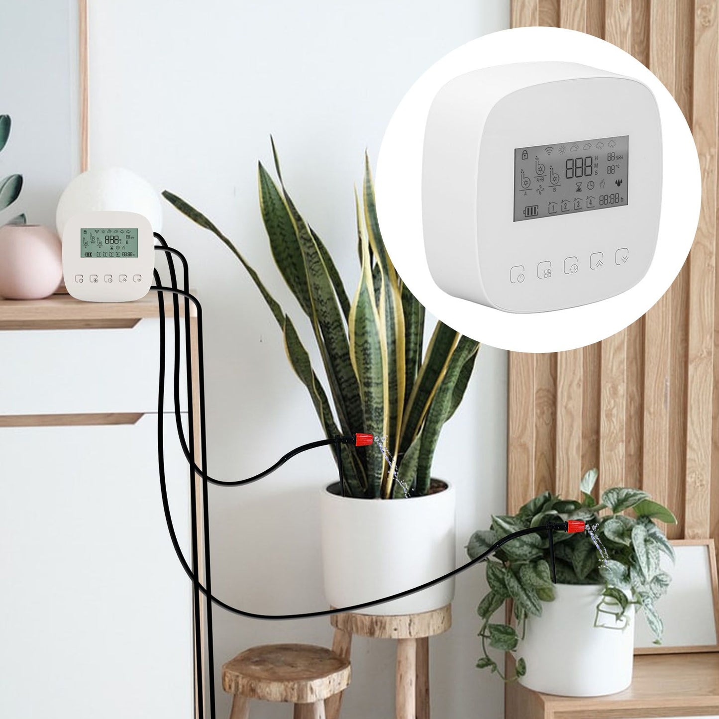 Automatic Drip Irrigation Kit Smart APP WiFi Programmable Timing Irrigaition System Automatic Garden Plants V1294-YM0521-3111220327511