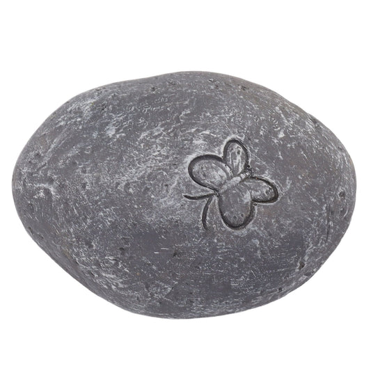 Pet Memorial Garden Stone DIY Butterfly Print Pet Cat Dog Grave Marker Resin Pet Memorial Gift Stone Grey V1294-YM0521-3111230002411