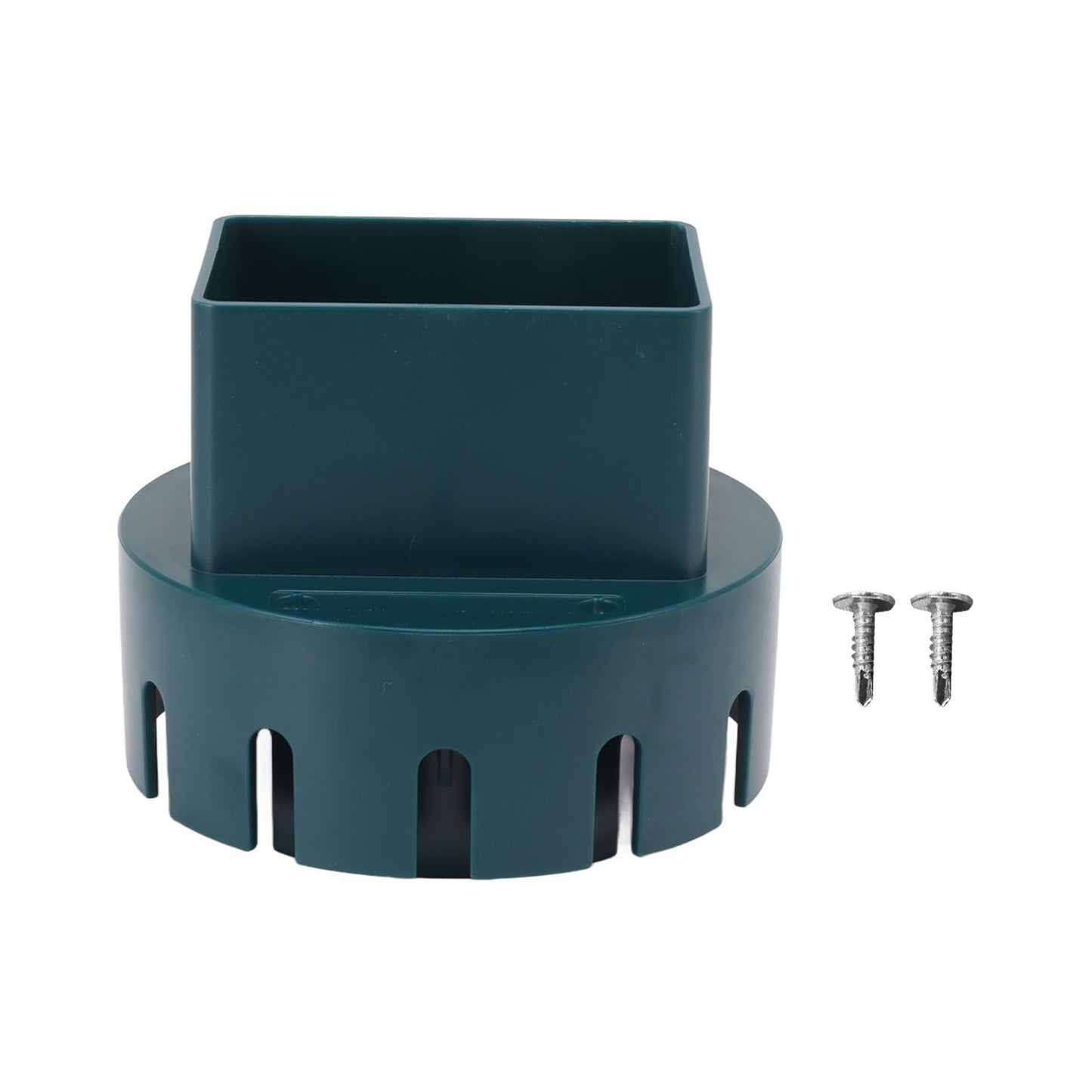 Downspout Adapter Plastic Drain Adapter Replacement Downpipe Converter Connector with Screws Green S 2x3in V1294-YM0521-3111230010113