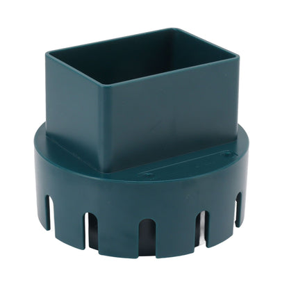 Downspout Adapter Plastic Drain Adapter Replacement Downpipe Converter Connector with Screws Green S 2x3in V1294-YM0521-3111230010113