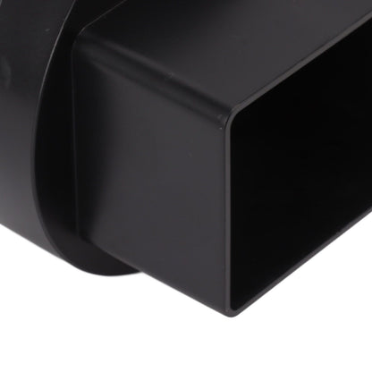 Downspout Adapter Plastic Drain Adapter Replacement Downpipe Converter Connector with Screws Black S 2x3in V1294-YM0521-3111230010114