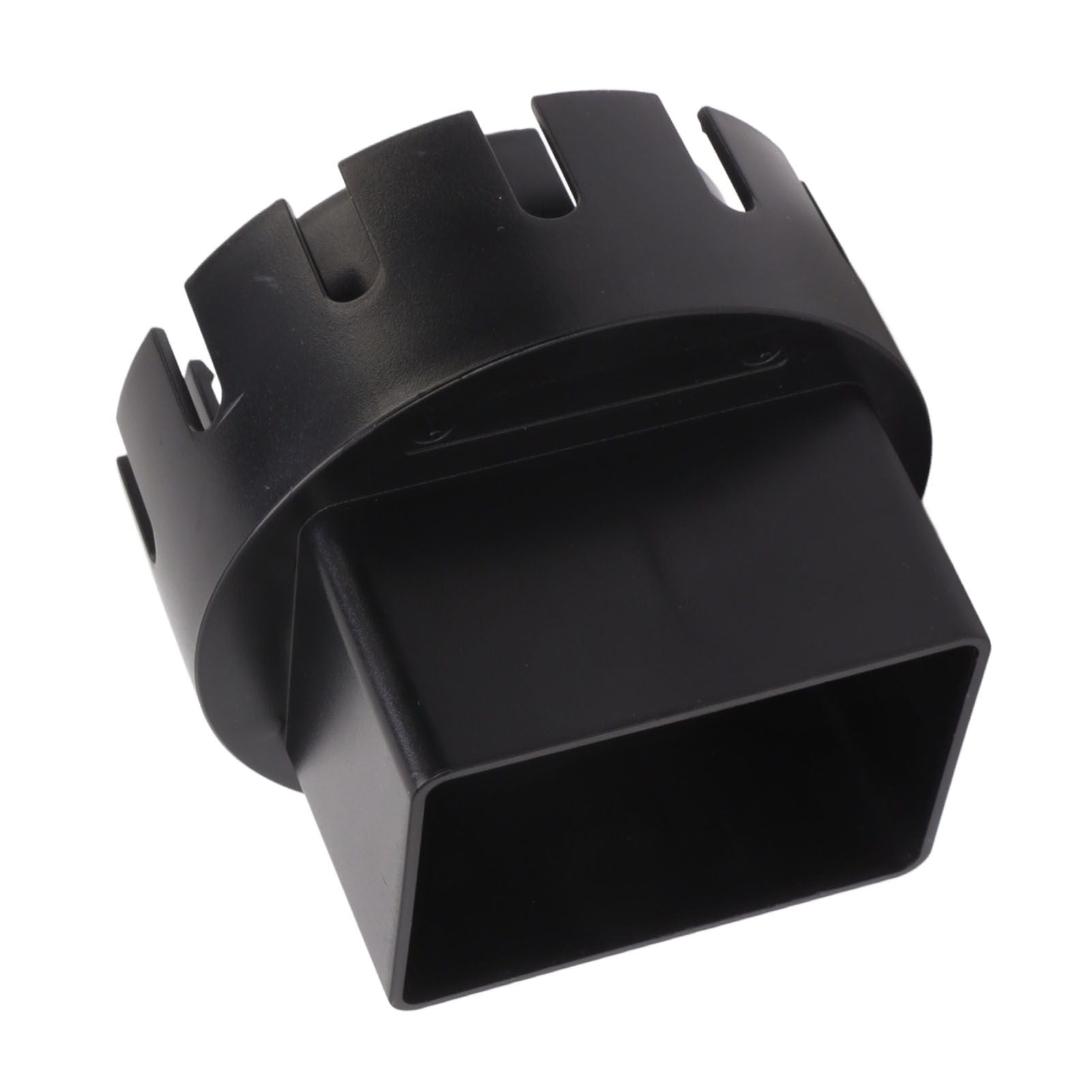 Downspout Adapter Plastic Drain Adapter Replacement Downpipe Converter Connector with Screws Black S 2x3in V1294-YM0521-3111230010114