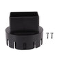 Downspout Adapter Plastic Drain Adapter Replacement Downpipe Converter Connector with Screws Black L 3x4in V1294-YM0521-3111230010118