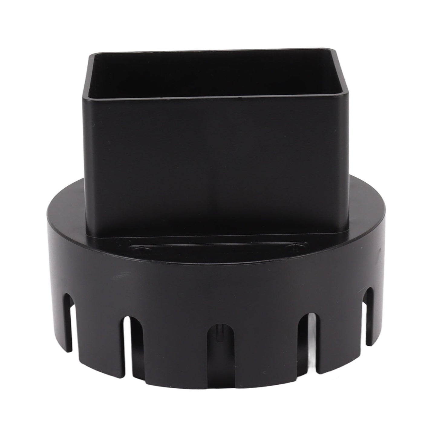 Downspout Adapter Plastic Drain Adapter Replacement Downpipe Converter Connector with Screws Black L 3x4in V1294-YM0521-3111230010118