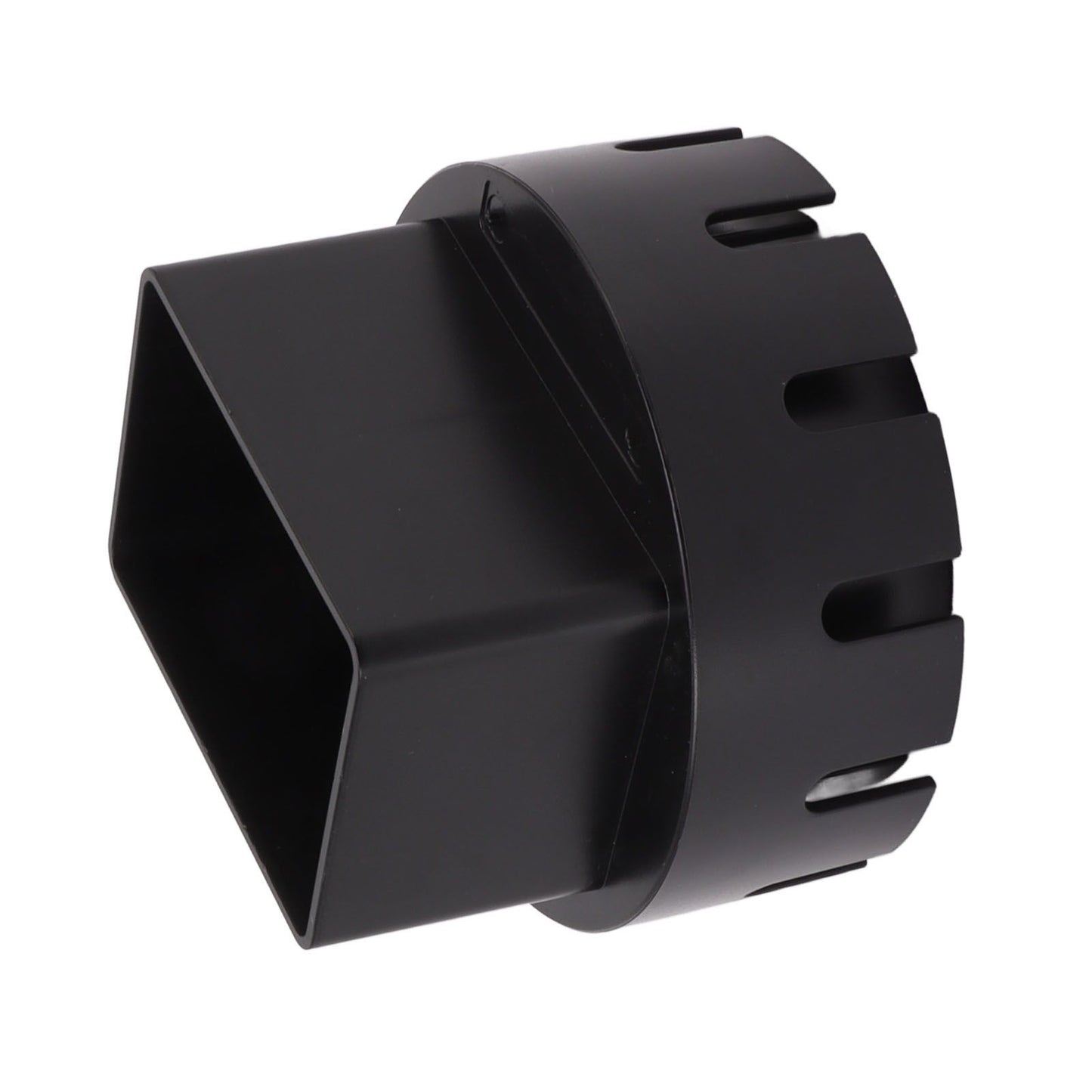 Downspout Adapter Plastic Drain Adapter Replacement Downpipe Converter Connector with Screws Black L 3x4in V1294-YM0521-3111230010118