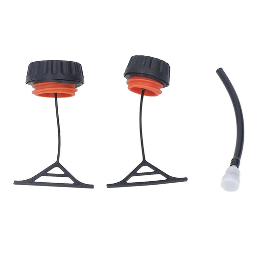 Gas Fuel Cap and Oil Cap for Stihl 020 021 023 024 025 026 028 034 Chain Saw 0000 350 0510 0000 350 0520 V1294-YM0521-3111230015011