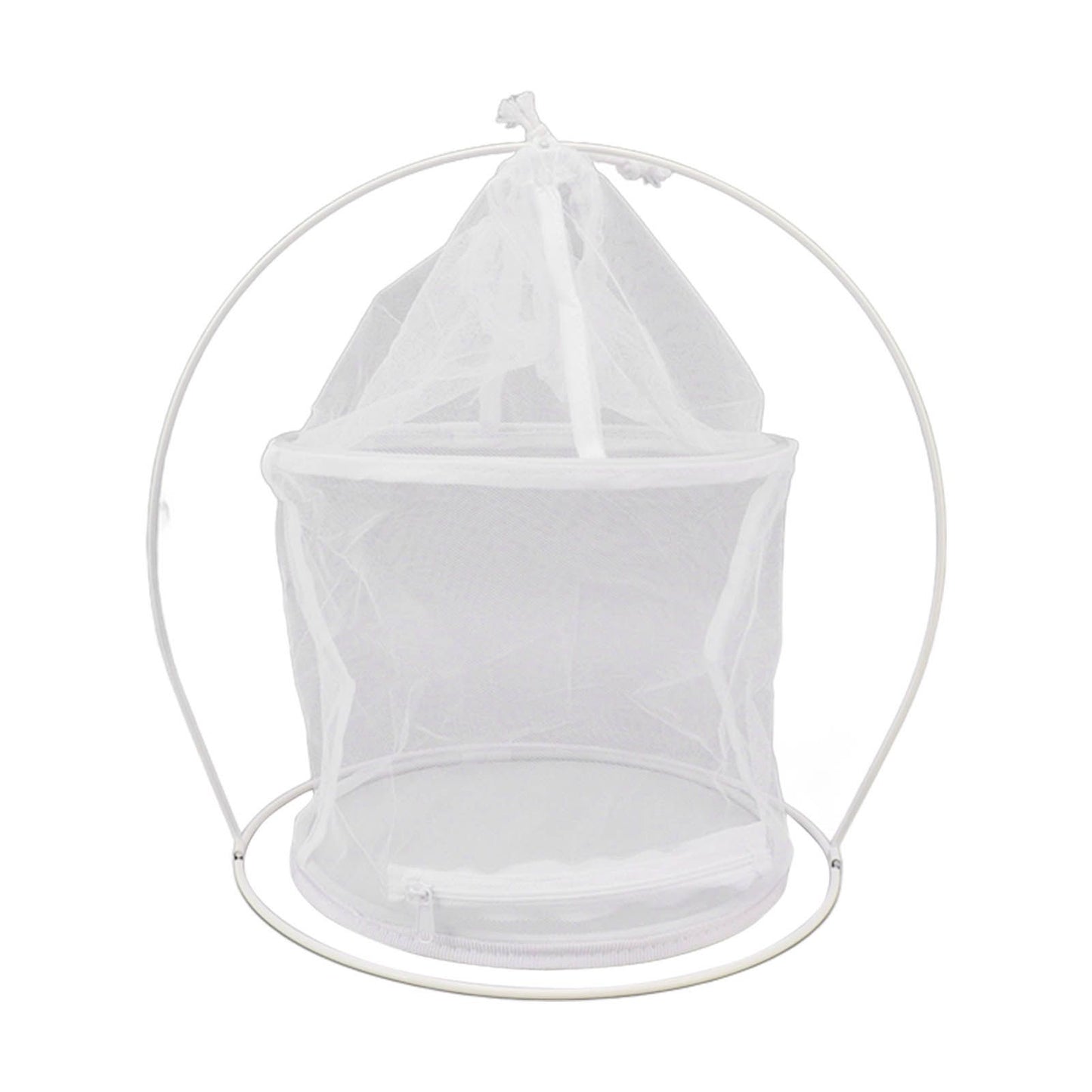Cylindrical Iron Frame Hanging Cage Butterfly Habitat Cage Ornamental Outdoor Mesh Plant Cage V1294-YM0521-3111230020811
