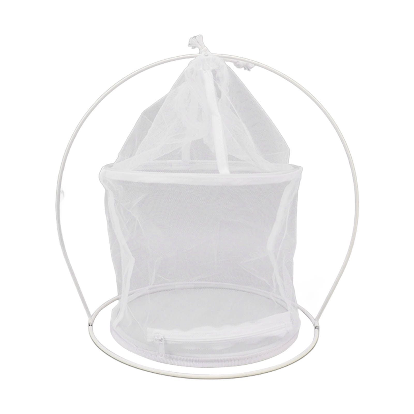 Cylindrical Iron Frame Hanging Cage Butterfly Habitat Cage Ornamental Outdoor Mesh Plant Cage V1294-YM0521-3111230020811