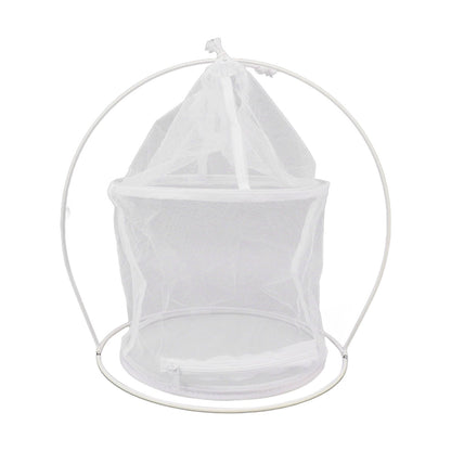 Cylindrical Iron Frame Hanging Cage Butterfly Habitat Cage Ornamental Outdoor Mesh Plant Cage V1294-YM0521-3111230020811