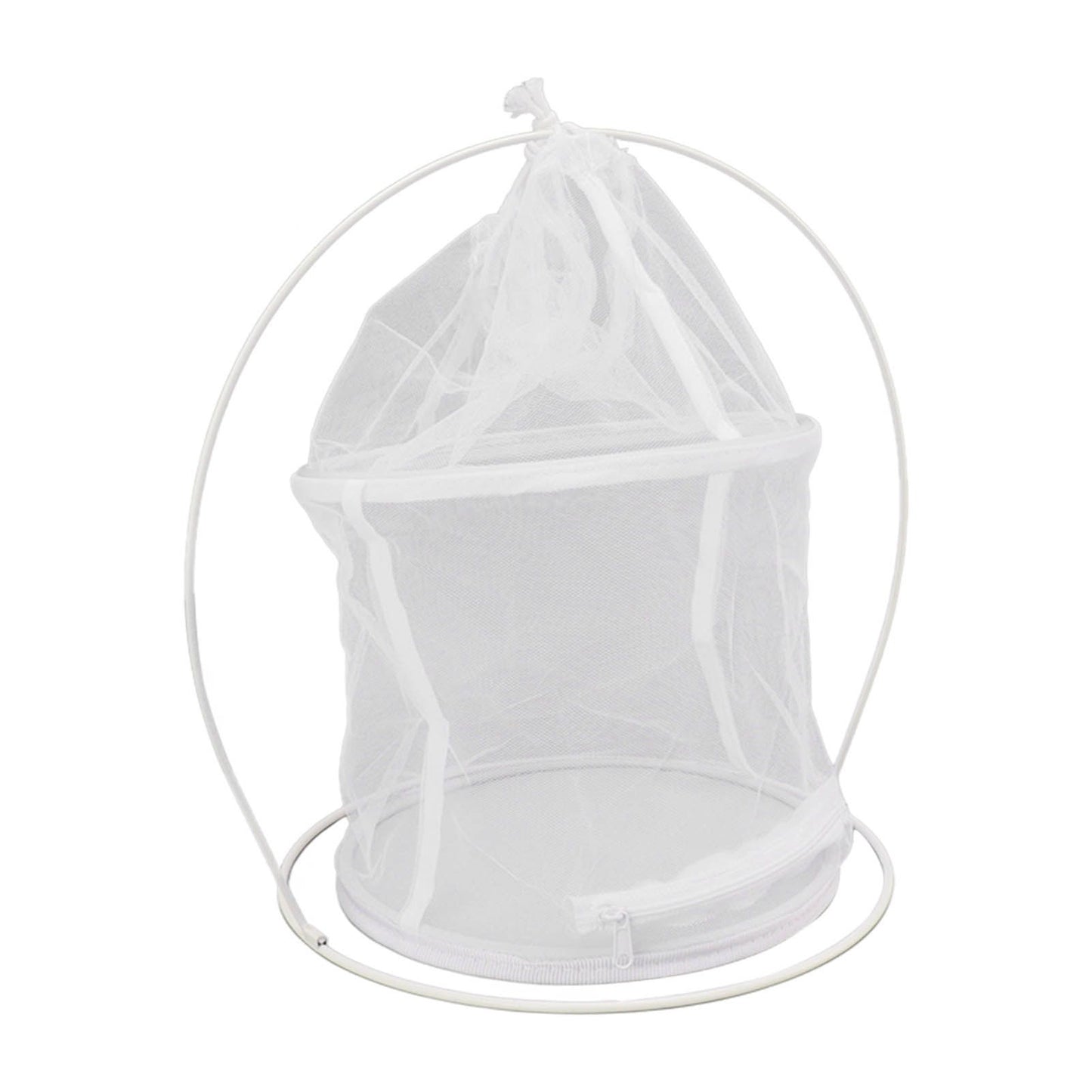 Cylindrical Iron Frame Hanging Cage Butterfly Habitat Cage Ornamental Outdoor Mesh Plant Cage V1294-YM0521-3111230020811