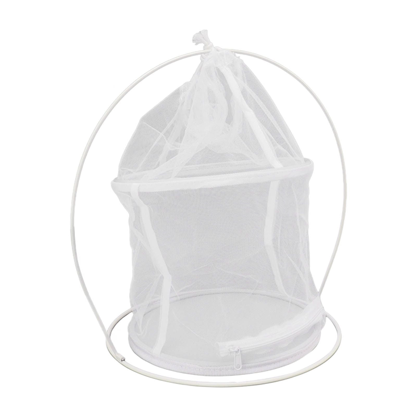 Cylindrical Iron Frame Hanging Cage Butterfly Habitat Cage Ornamental Outdoor Mesh Plant Cage V1294-YM0521-3111230020811