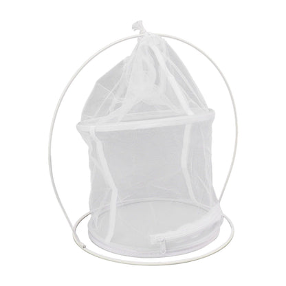Cylindrical Iron Frame Hanging Cage Butterfly Habitat Cage Ornamental Outdoor Mesh Plant Cage V1294-YM0521-3111230020811