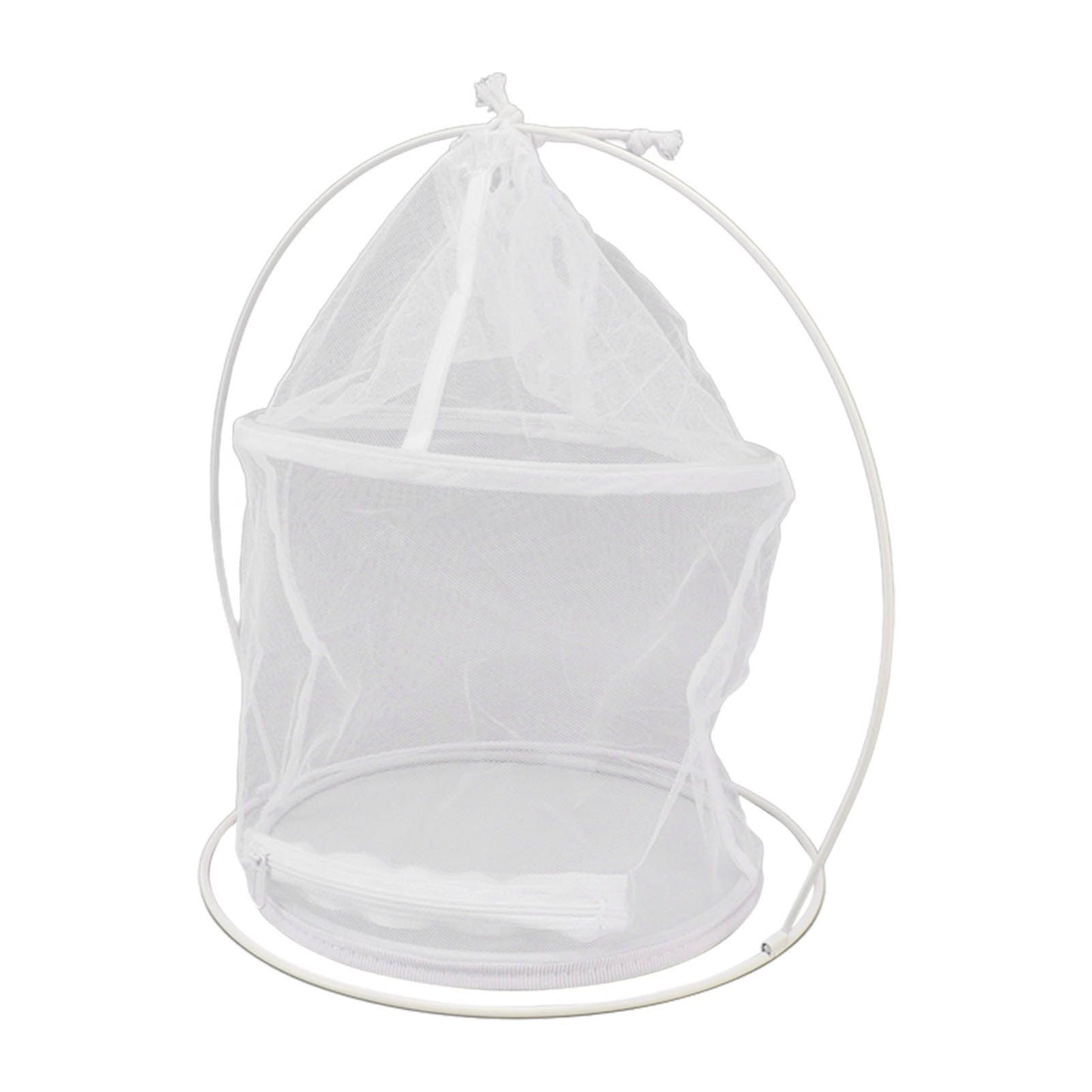 Cylindrical Iron Frame Hanging Cage Butterfly Habitat Cage Ornamental Outdoor Mesh Plant Cage V1294-YM0521-3111230020811