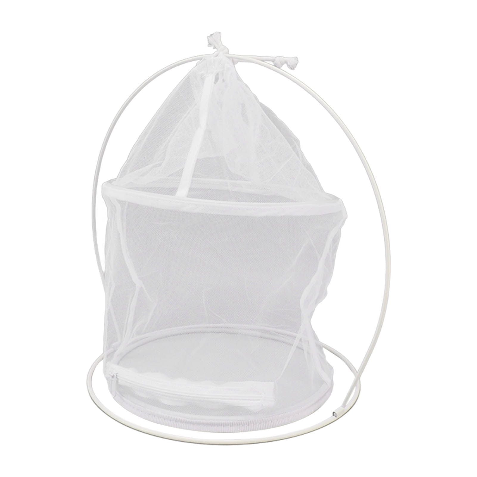 Cylindrical Iron Frame Hanging Cage Butterfly Habitat Cage Ornamental Outdoor Mesh Plant Cage V1294-YM0521-3111230020811