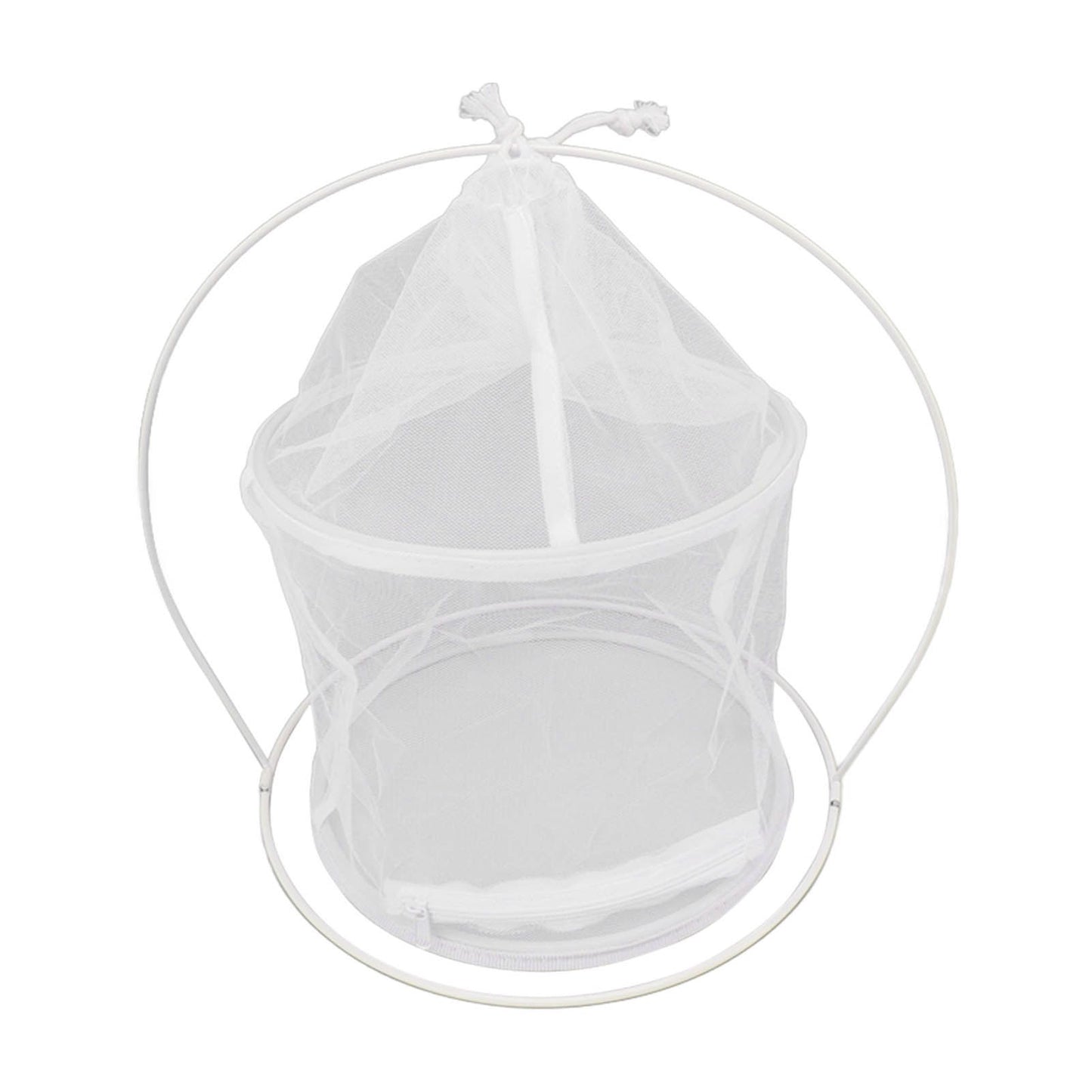 Cylindrical Iron Frame Hanging Cage Butterfly Habitat Cage Ornamental Outdoor Mesh Plant Cage V1294-YM0521-3111230020811