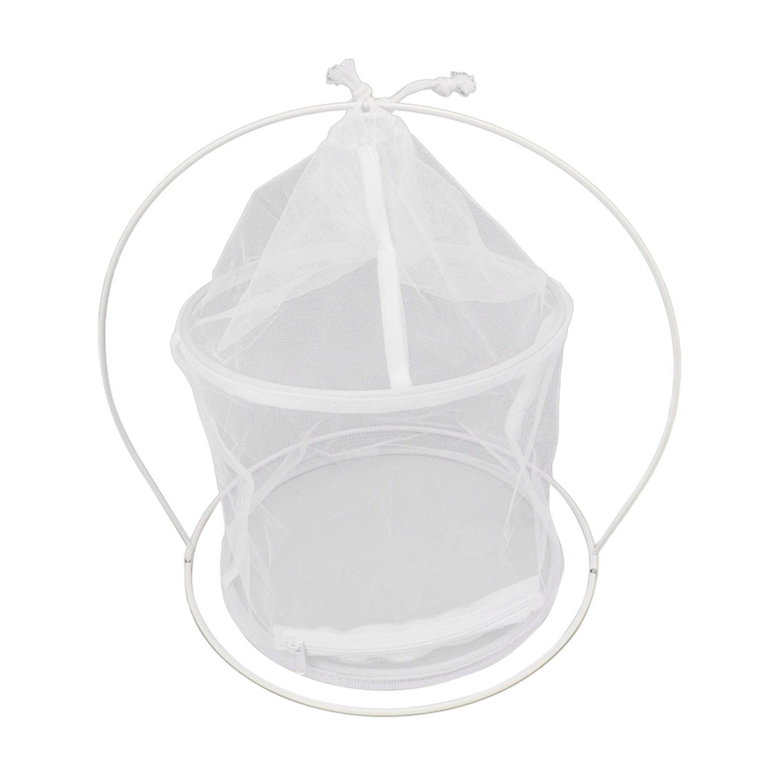 Cylindrical Iron Frame Hanging Cage Butterfly Habitat Cage Ornamental Outdoor Mesh Plant Cage V1294-YM0521-3111230020811