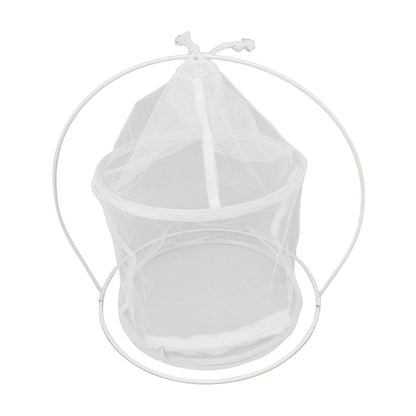 Cylindrical Iron Frame Hanging Cage Butterfly Habitat Cage Ornamental Outdoor Mesh Plant Cage V1294-YM0521-3111230020811