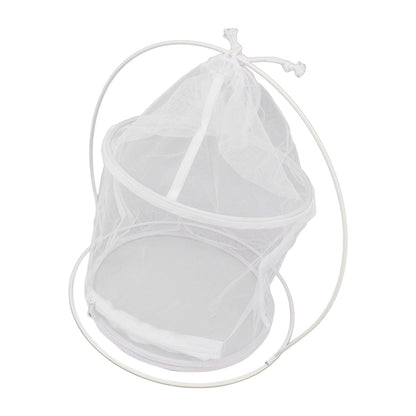 Cylindrical Iron Frame Hanging Cage Butterfly Habitat Cage Ornamental Outdoor Mesh Plant Cage V1294-YM0521-3111230020811
