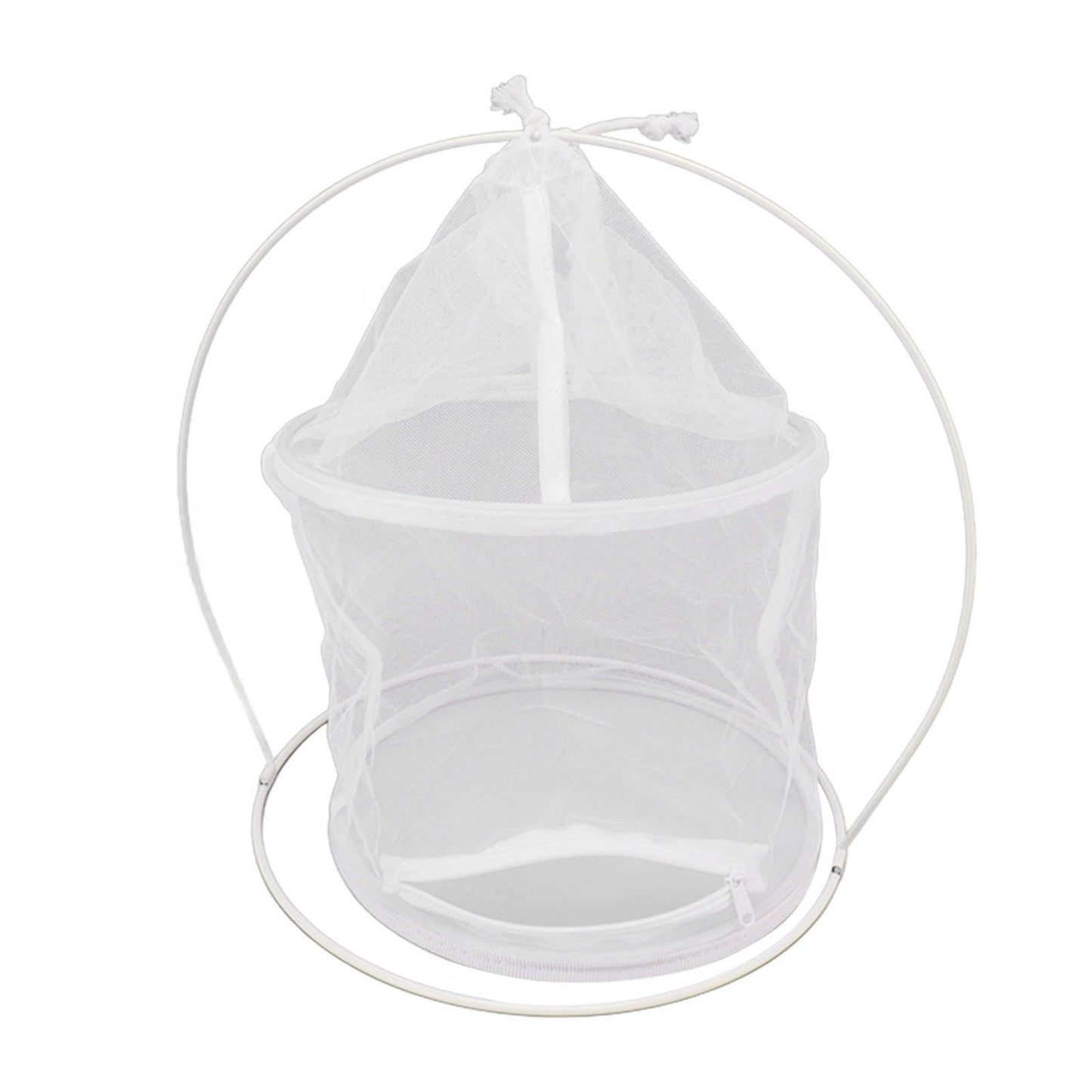 Cylindrical Iron Frame Hanging Cage Butterfly Habitat Cage Ornamental Outdoor Mesh Plant Cage V1294-YM0521-3111230020811