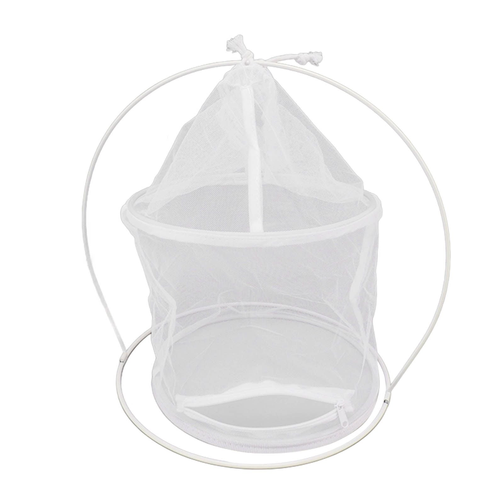 Cylindrical Iron Frame Hanging Cage Butterfly Habitat Cage Ornamental Outdoor Mesh Plant Cage V1294-YM0521-3111230020811