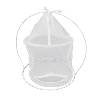 Cylindrical Iron Frame Hanging Cage Butterfly Habitat Cage Ornamental Outdoor Mesh Plant Cage V1294-YM0521-3111230020811