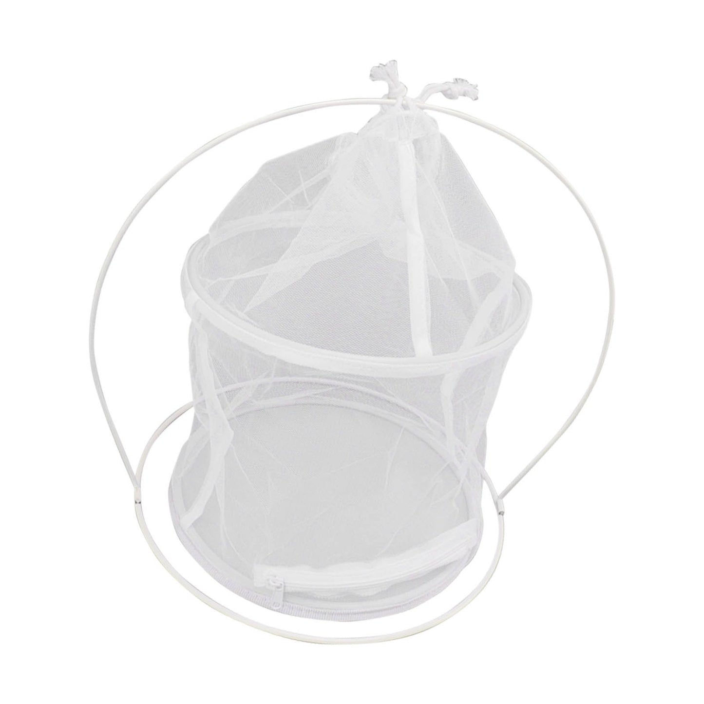 Cylindrical Iron Frame Hanging Cage Butterfly Habitat Cage Ornamental Outdoor Mesh Plant Cage V1294-YM0521-3111230020811
