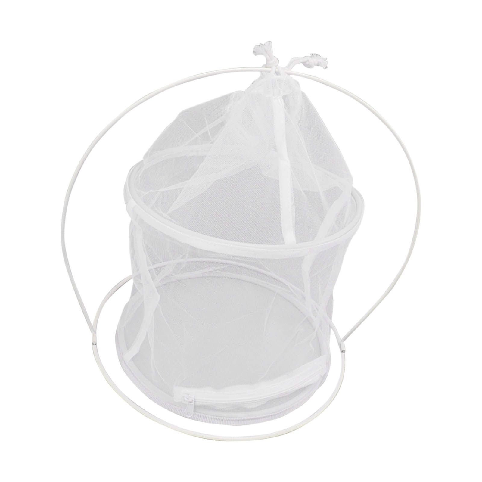 Cylindrical Iron Frame Hanging Cage Butterfly Habitat Cage Ornamental Outdoor Mesh Plant Cage V1294-YM0521-3111230020811