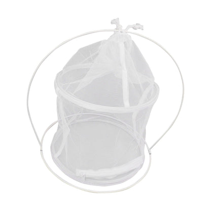 Cylindrical Iron Frame Hanging Cage Butterfly Habitat Cage Ornamental Outdoor Mesh Plant Cage V1294-YM0521-3111230020811