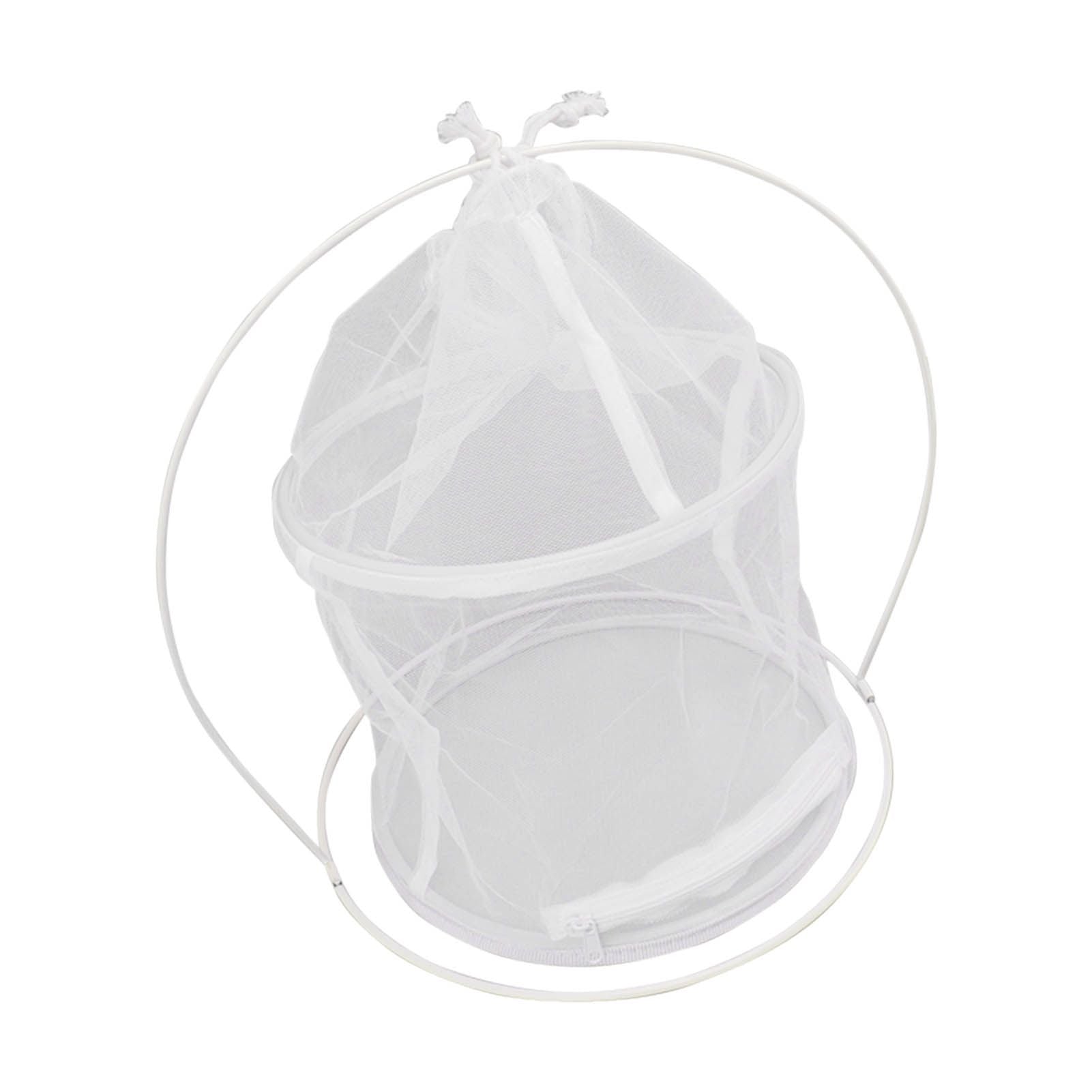 Cylindrical Iron Frame Hanging Cage Butterfly Habitat Cage Ornamental Outdoor Mesh Plant Cage V1294-YM0521-3111230020811