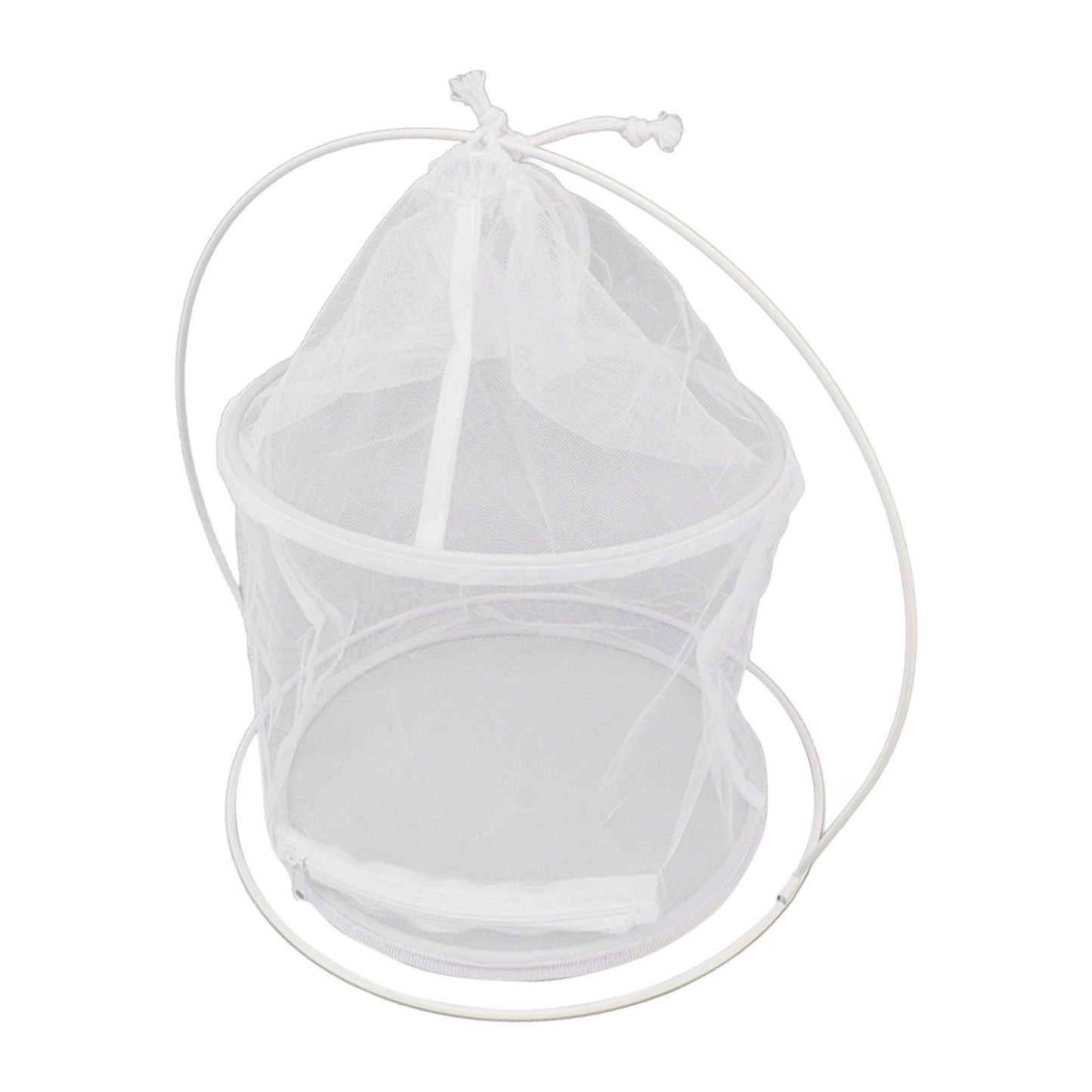 Cylindrical Iron Frame Hanging Cage Butterfly Habitat Cage Ornamental Outdoor Mesh Plant Cage V1294-YM0521-3111230020811